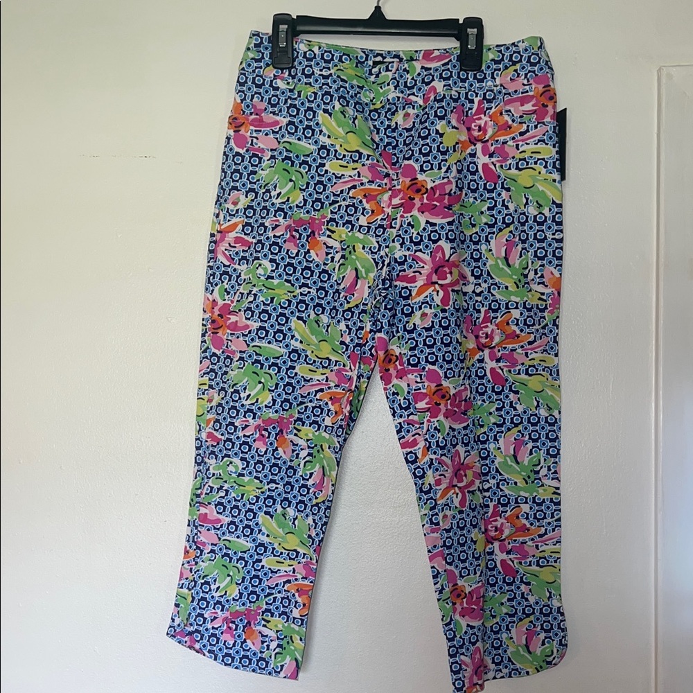 Jessica Kids Floral Patterned Bottoms - Blue and Pink
